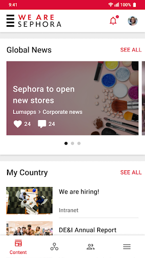 Android application We are Sephora screenshort