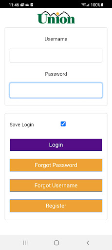 Android application Union Wireless screenshort