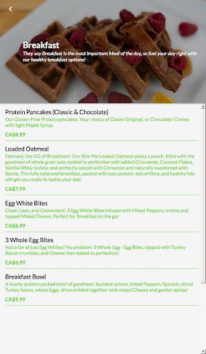 Bite Me Meals Screen 3