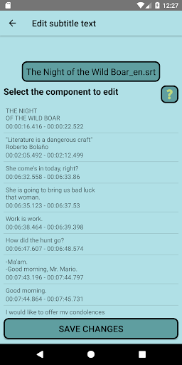 Subtitle Manager Screen 3