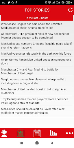 Android application Breaking News for Man United P screenshort