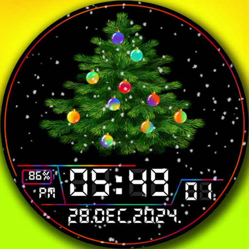 Winter Christmas tree Logo