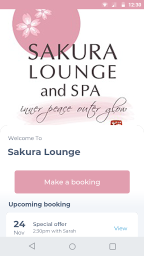 Android application Sakura Lounge screenshort