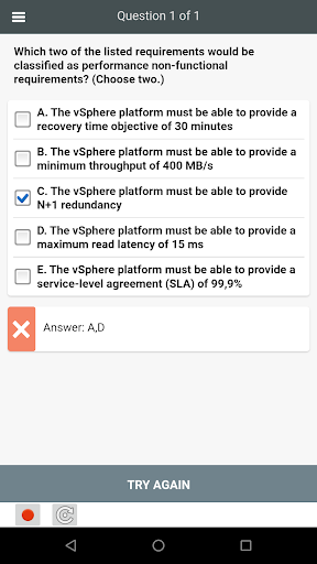 CQA All-in-One Exam Screen 2
