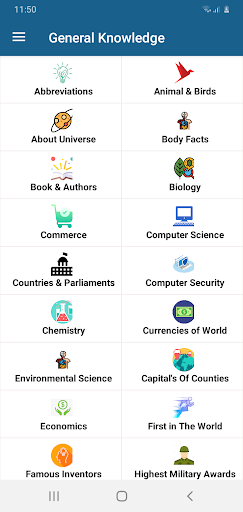 Android application World General Knowledge screenshort