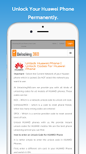 Unlock Huawei Phone