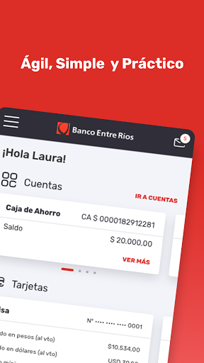 Android application APP Banco Entre Ríos screenshort