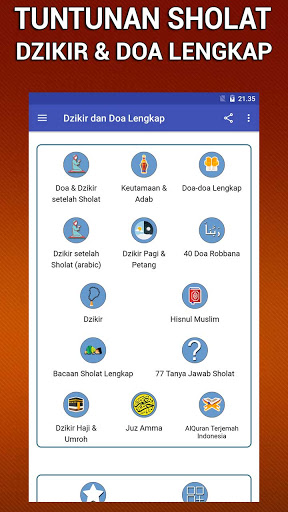 Android application Dzikir dan Doa Setelah Sholat screenshort