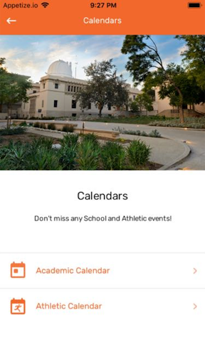 Caltech Student Resources Screen 2