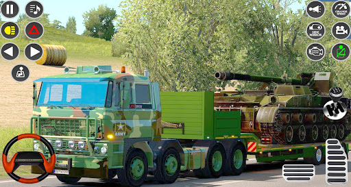 Android application US Army Transporter Truck Game screenshort
