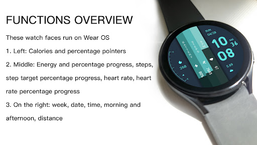 Flat Light Blue For Wear OS Screenshot 1 - AppWisp.com