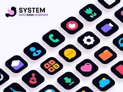 Dove Dark Icon Pack APK (Patched/Full Unlocked) 1