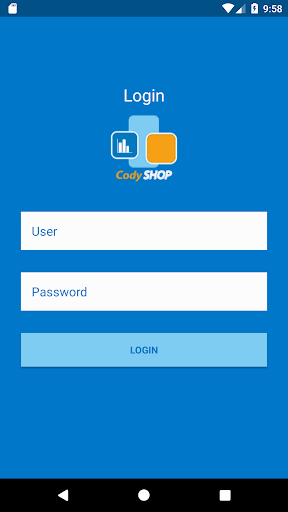 Android application Codyshop Mobile Reporting screenshort