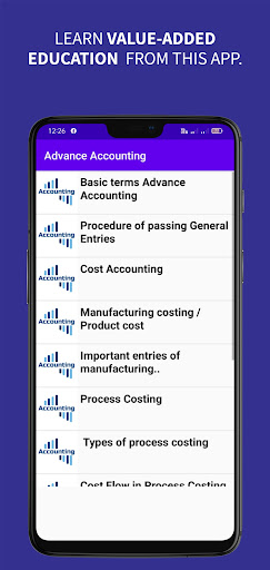 Android application Advance Accounting screenshort