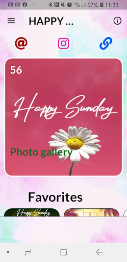 Android application Smile It´s Sunday screenshort
