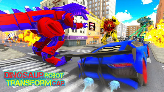 Dinosaur Robot Transform: Car Robot Transport Sim 3.9 Screenshots 7