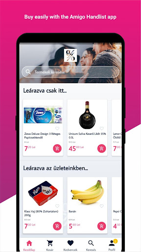 Android application Amigo Handlist screenshort