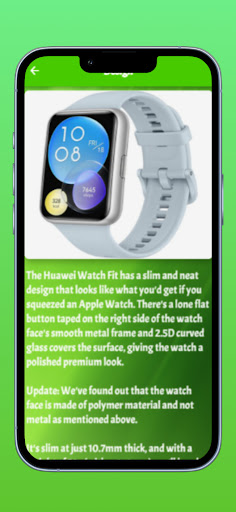 Huawei watch fit guide