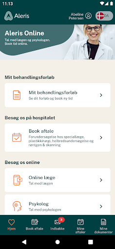 Android application Aleris Online screenshort