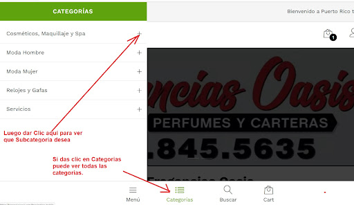 Android application Fragancias Oasis screenshort