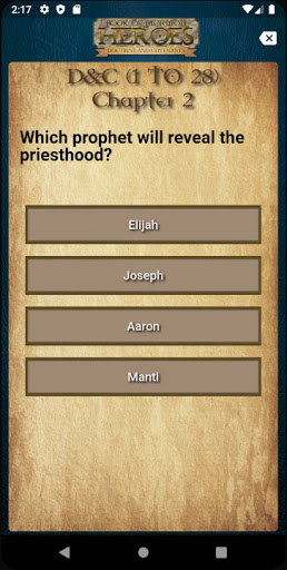 Book of Mormon Heroes: D&C Screen 3