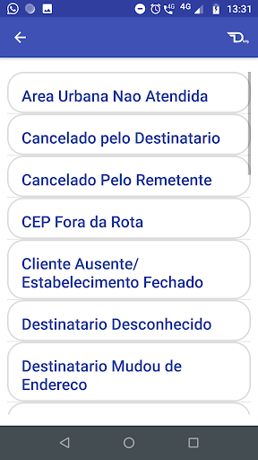 Dlog Entregas Screen 2
