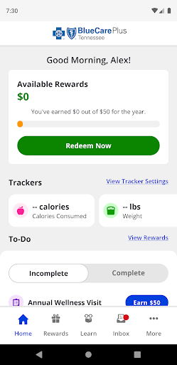 Android application MyHealthy Rewards screenshort