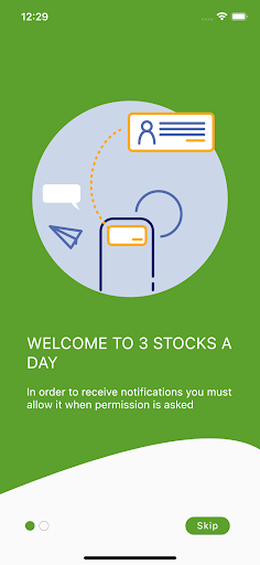 Android application 3Stockaday screenshort