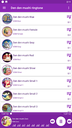 Den den mushi ringtone Screen 2