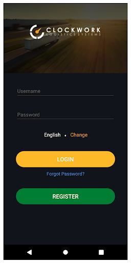 Android application ClockWork Delivery screenshort