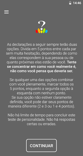Visualização do aplicativo