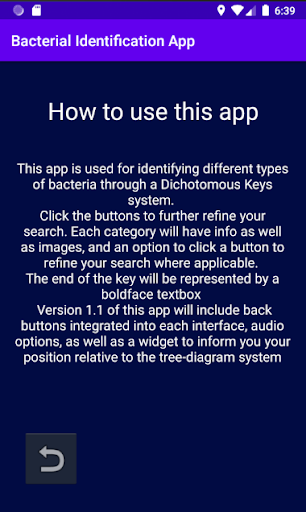 Bacterial Identification Appli