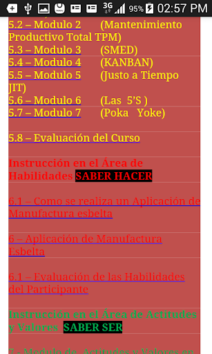Manufactura Esbelta Screen 2