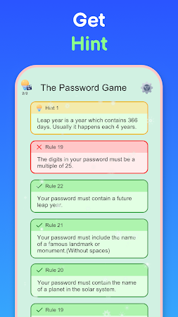Game screenshot The Password Game apk download