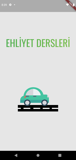 Android application Ehliyet Dersleri screenshort