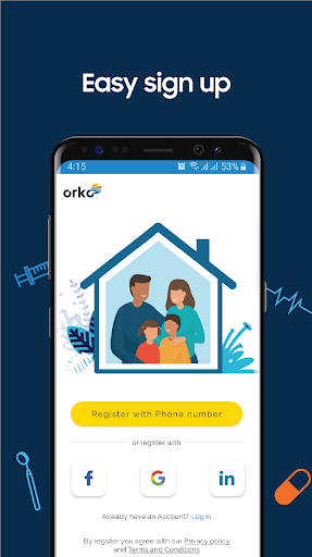 Android application Orko All - Connect . Care screenshort
