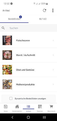BLF Mobil App Screen 2
