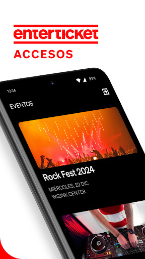 Android application Enterticket Accesos screenshort