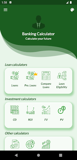 Android application Banking Calculator Premium screenshort