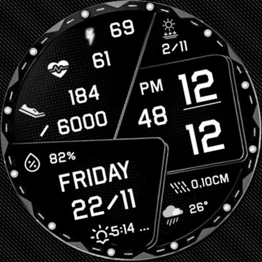 N-SPORT717 Digital Watch Face - AppWisp.com