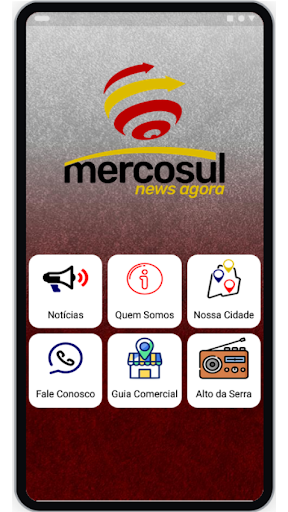 Android application Mercosul Agora screenshort