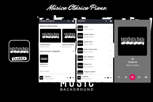 Android application Música Clasica Piano Violin screenshort