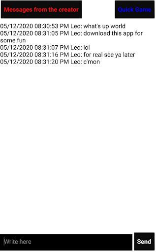 Android application Most Expensive Chat screenshort