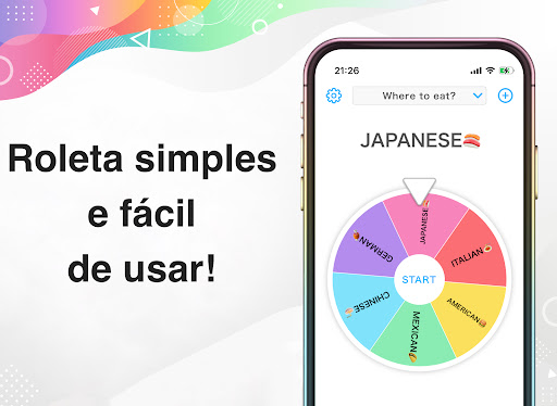 Visualização do aplicativo