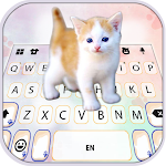 Cover Image of Baixar Cutie Kitten Keyboard Backgrou  APK