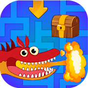 Maze game for kids free. Labyrinth with Dragons!