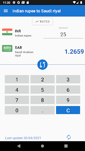2021 indian rupees 1 today in riyal SAR to