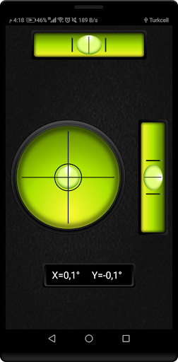 Android application Bubble Level screenshort