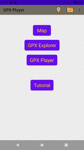 Android application GPX Player screenshort