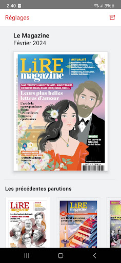 Aperçu de l'application
